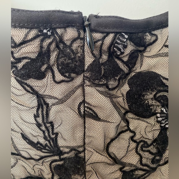 Cartise International vintage amazing sand/black mesh dress - Picture 5 of 11